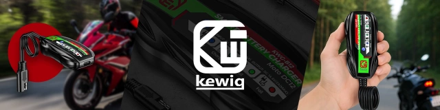 Ładowarka do Akumulatorów Motocyklowych Kewig B12 – Prostownik Mini z Podłączeniem do Akumulatora, USB-C z Gniazdka lub Powerbanku, Inteligentna z Zabezpieczeniami