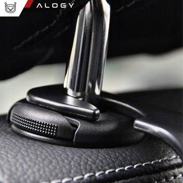 Kleiderbügelhalter Autohaken für Sitzkopfstütze Auto-Organizer-Haken Alogy Car 1 Stück Schwarz