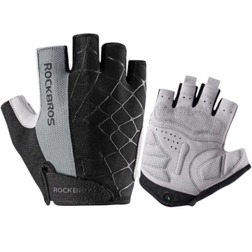 Rockbros S109GR Fahrradhandschuhe, Größe L – grau