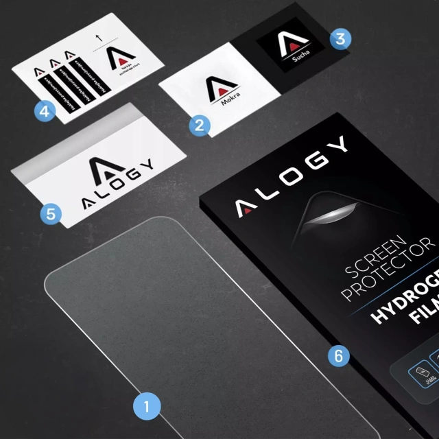 Folia hydrożelowa do Apple iPhone 16 – elastyczna ochrona ekranu, samoregeneracja, pełne dopasowanie i wysoka przejrzystość – Alogy Hydrogel Film™