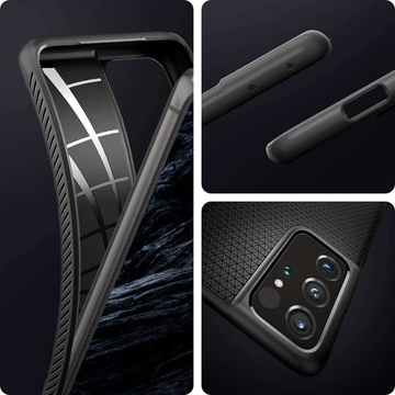 Etui Spigen Liquid Air für Samsung Galaxy S21 Ultra Mattschwarz