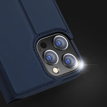 Dux Ducis Skin Pro Holster Flip Cover für iPhone 13 Pro Max blau