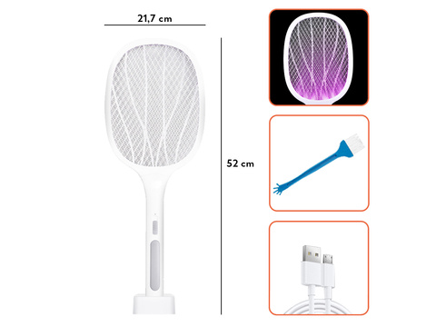 6 LED UV Alogy Insektenvernichter Lampe, Tragbare Insektenfalle, Insekten Weiß