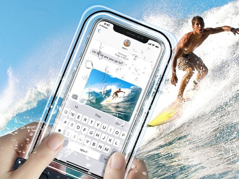 Etui wodoodporne Alogy wodoszczelne uniwersalne IPX8 do 6.5" Czarne