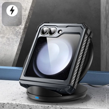 Etui Supcase IBLSN ArmorBox für Samsung Galaxy Z Flip 6 Schwarz