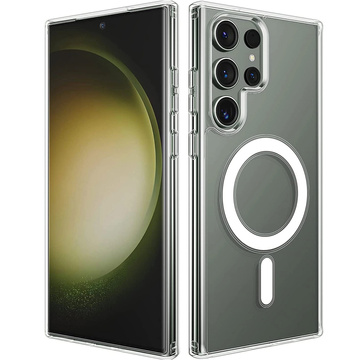 Etui do Samsung Galaxy S24 Ultra Mag Safe Case obudowa plecki Cover Anti-Shock Clear Alogy Przezroczyste