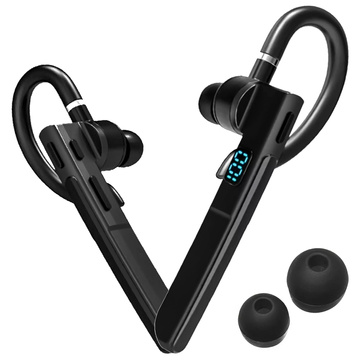 Drahtloses Bluetooth 5.3-Headset für Anrufe, Headset für Autos mit LED-Anzeige Alogy Black