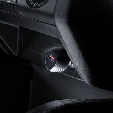 Forcell Carbon QC 3.0 18W USB-Autoladegerät Schwarz