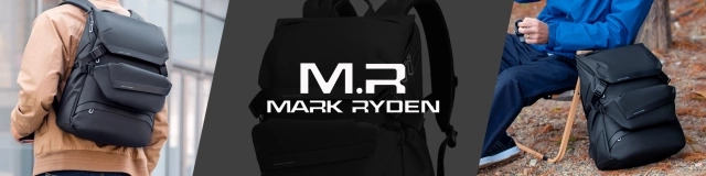 Plecak z Odpinaną Nerką 2w1 Mark Ryden, Bagaż Podręczny, Bezpłatny, Wodoodporny 18L, Z Kieszenią na Laptopa 15.6", Saszetka, Miejski, Podróżny 40x30x14 cm – Czarny