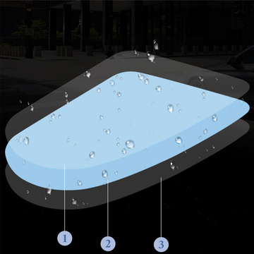 2x Nano Raincover Anti-Fog für Auto-Außenspiegel 135x95mm