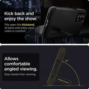 Etui Spigen Tough Armor für Samsung Galaxy A33 5G Schwarz
