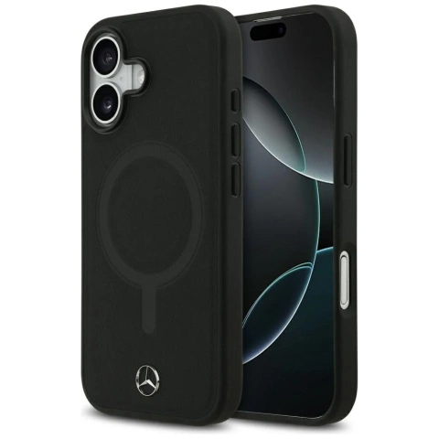 Etui do iPhone 17 Mercedes-Benz Smooth Leather MagSafe Black