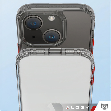 Alogy Protective Case Schutzhülle für Apple iPhone 14 Plus Schwarz und Klarglas