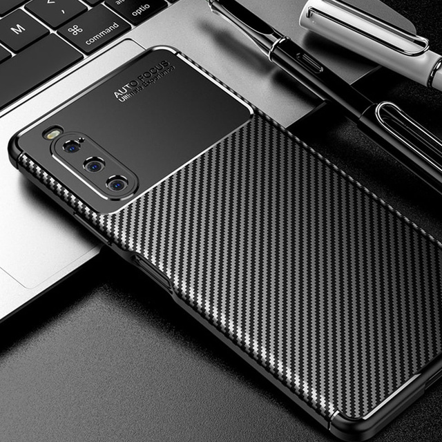 Etui pancerne obudowa Alogy TPU Carbon Case do Sony Xperia 10 IV 2022 Black