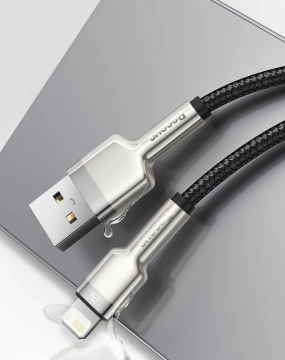 Baseus Cafule Metal Data USB-Kabel - Lightning 2,4 A 2 m weiß (CALJK-B02)
