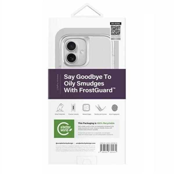 Etui UNIQ LifePro Xtreme do iPhone 16 6.1" Magclick Charging Przezroczysty/Frost Clear