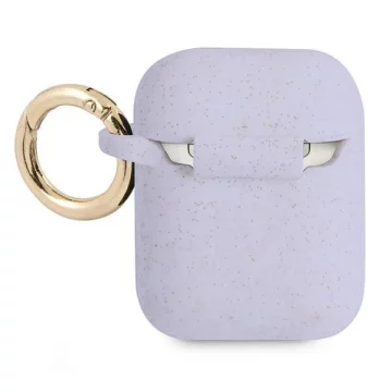 Guess GUA2SGGEU AirPods decken purpurowy/lila Silikon-Glitter ab