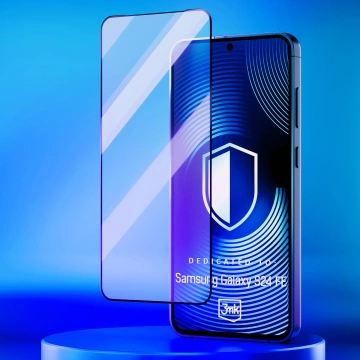 Schutzglas für Samsung Galaxy S24 FE Max 3mk HardGlass Max Lite verstärkter Displayschutz 9H Glas Displayschutz