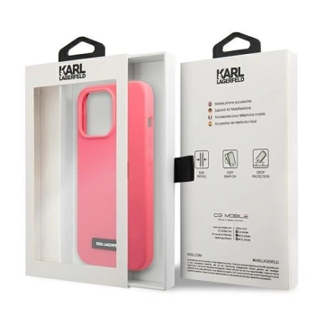 Karl Lagerfeld KLHCP13XSLMP1PI iPhone 13 Pro Max 6,7" Hardcase fuksja/fuchsia Silikonplakette