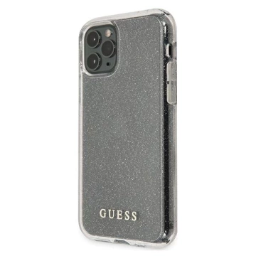 Guess GUHCN58PCGLSI iPhone 11 Pro srebrny/silver Hard Case Glitter
