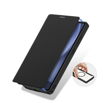 Etui Portfelowe do Samsung Galaxy S25 Ultra Dux Ducis Skin X Pro Czarne