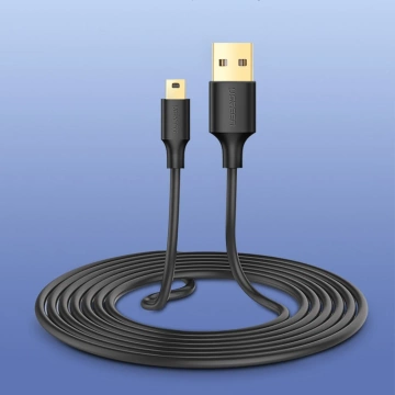 UGREEN 5-poliges vergoldetes USB-Mini-USB-Kabel 0,5 m schwarz (US132)