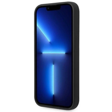 Etui na telefon Ferrari iPhone 14 Pro 6,1" czarny/black hardcase Silicone Metal Logo 