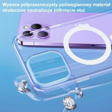 Etui USAMS Ice Magnet do iPhone 14 Plus 6,7"  IP14MBC01 (US-BH801) transparent