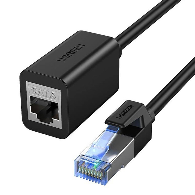 UGREEN NW192 Netzwerkkabel RJ45 Ethernet Verlängerung, Cat. 8, S/FTP, 2m (schwarz)