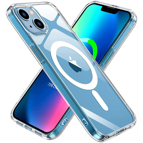 Etui ochronne na telefon Ultra Slim Mag obudowa do MagSafe case do Qi do Apple iPhone 13 Przezroczysty