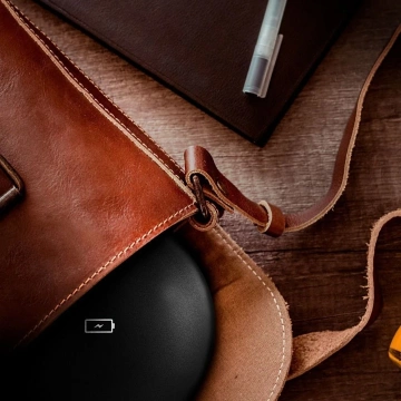 Forcell Qi 15W Quick Charge USB-C Induktives Ladegerät Slim Schwarz