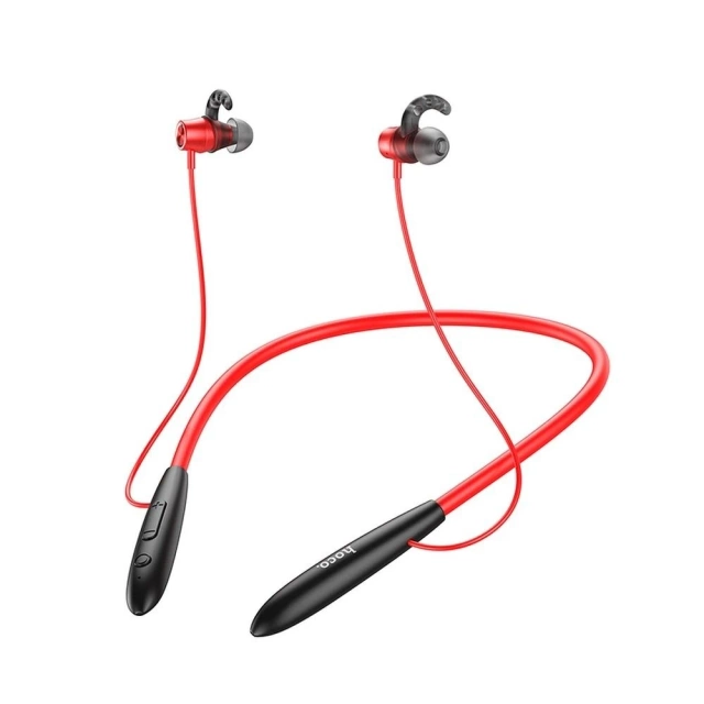 HOCO Słuchawki Bezprzewodowe Bluetooth ES61 Czerwone z Zaczepem na Ucho