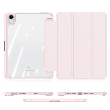 Dux Ducis Toby Armored Flip Smart Case für iPad mini 2021 mit Apple Pencil Holder Pink
