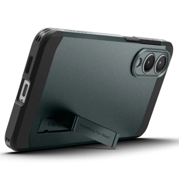 Samsung Galaxy S25 Edge Spigen Tough Armor Mag Case Grün-Schwarz