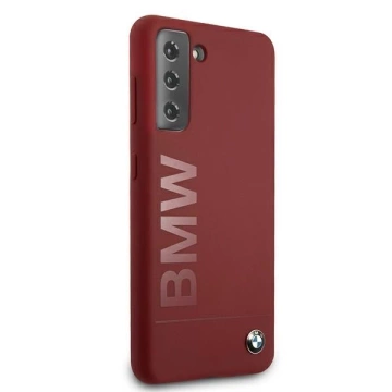 Etui BMW BMHCS21SSLBLRE für Samsung Galaxy S21 G991 Hardcase Silikon-Signatur-Logo