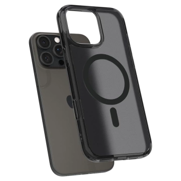 Spigen Ultra Hybrid „T“ Mag MagSafe iPhone 16 Pro Hülle Frost Schwarz