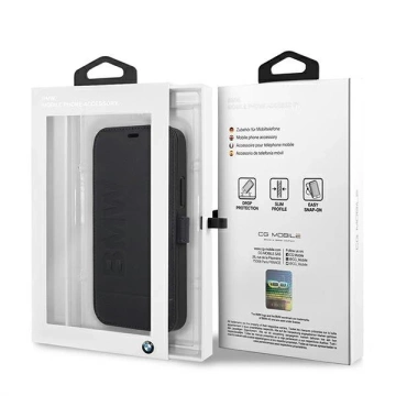 Etui BMW BMFLBKP12SSLLNA do iPhone 12 mini 5,4" book Signature