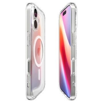 Etui do iPhone 17 Spigen Ultra Hybrid Mag MagSafe Clear/White