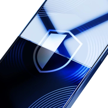 Mattiertes gehärtetes Glas für Apple iPhone 13 / iPhone 13 Pro / iPhone 14 – 3mk Hardglass Matt Max Privacy