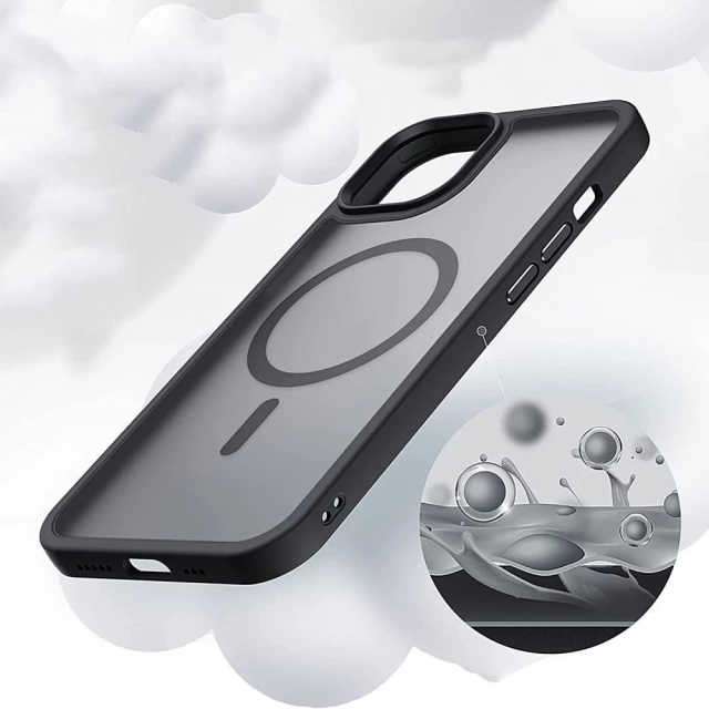 Schutzhülle für MagSafe Ring Case für iPhone 7/8/SE 2020/2022, mattschwarz