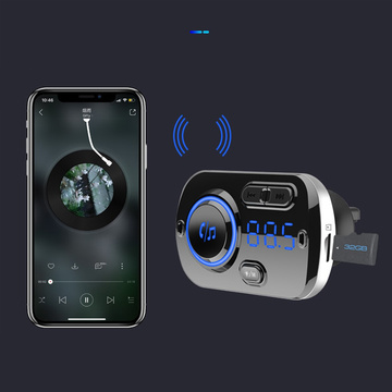 FM Transmitter Bluetooth Autoladegerät 2x USB QC 3.0 MP3 Quick Charge Schwarz