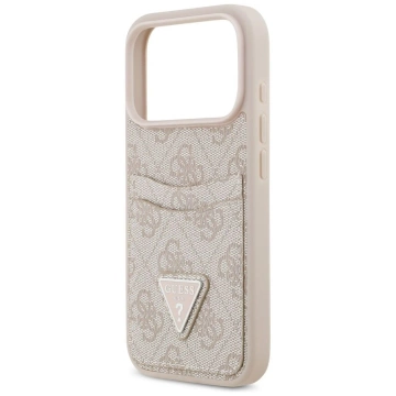 Etui Guess do iPhone 17 Pro 4G Double Card Triangle Pink