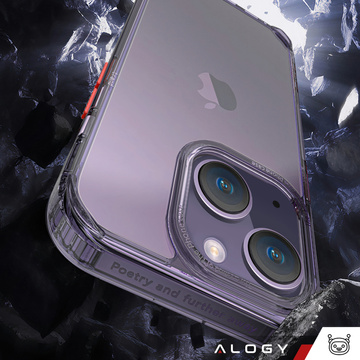 Alogy Protective Case Schutzhülle für Apple iPhone 14 Plus Schwarz und Klarglas