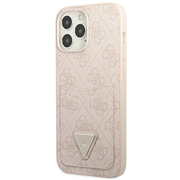 Etui Guess GUHCP13LP4TPP für iPhone 13 Pro / 13 6,1" Hardcase 4G Triangle Logo Cardslot