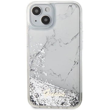 Etui Guess GUHCP14SLCSGSGH für iPhone 14 6,1" Hardcase Liquid Glitter Marble