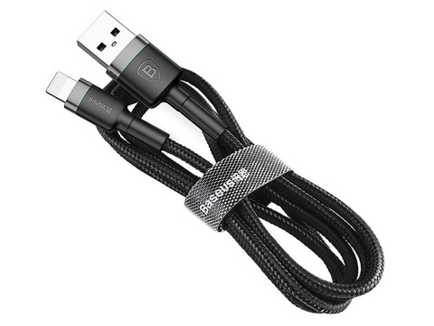 Kabel 2m Baseus Keviar USB Lightning für iPhone iPad iPod 1.5A Czarny