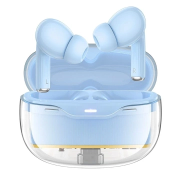 HOCO EW54 TWS Kabellose Bluetooth-Kopfhörer – Blau mit Ladeetui