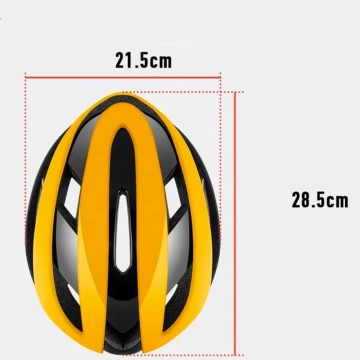 Rockbros 10110004006 Fahrradhelm, Größe M – Gelb und Schwarz
