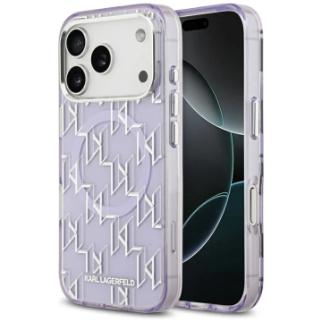 Etui Ochronne do iPhone 17 Pro Max Karl Lagerfeld IML KL Monogram MagSafe Fioletowy