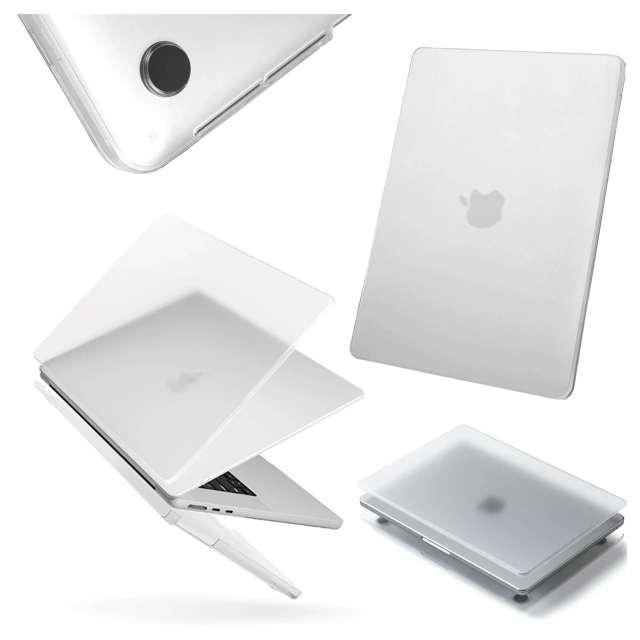Etui ochronne do Apple Macbook Air 15 M2/M3/M4 2023/2024/2025 Alogy AirGuard™ Elastyczna obudowa Matowa Przezroczysta Biel